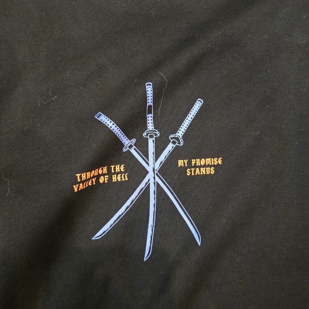 Allegory clothing Straw Hats Collection Hoodie My Promise Stands Sz Medium Goth - Picture 4 of 5